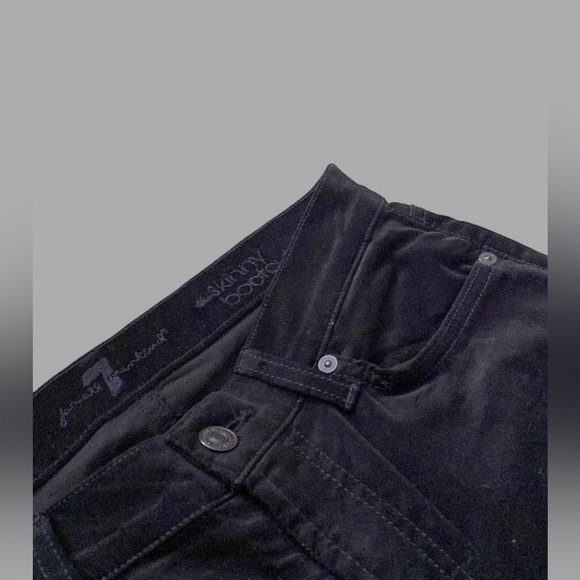 🇺🇸 MADE IN USA 7 For All Mankind Velvet Lisha skinny bootcut jeans - Picture 4 of 8